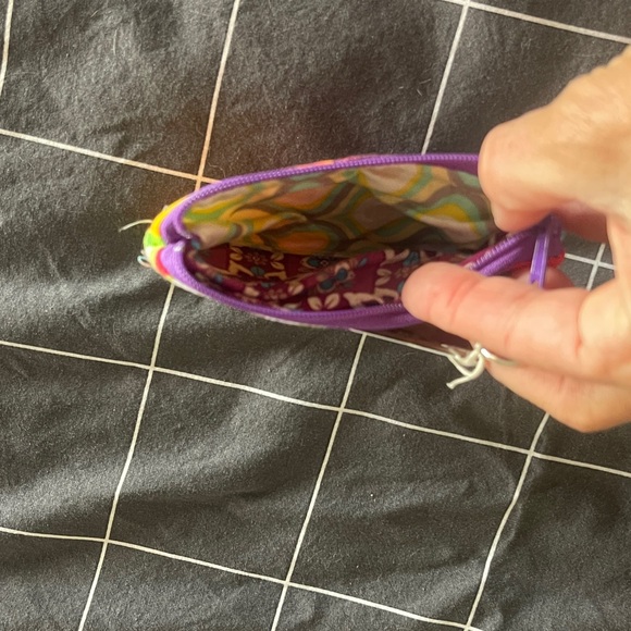 NWT Cute coin purse with key ring by justkim of Westbrook, ME. Fun prints&colors - Picture 3 of 3